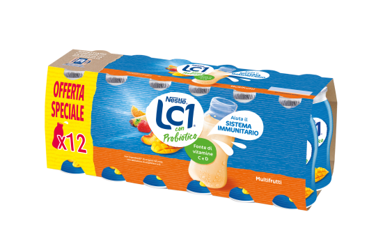 Confezione formato famiglia di LC1 Vital multifrutti 12*90g