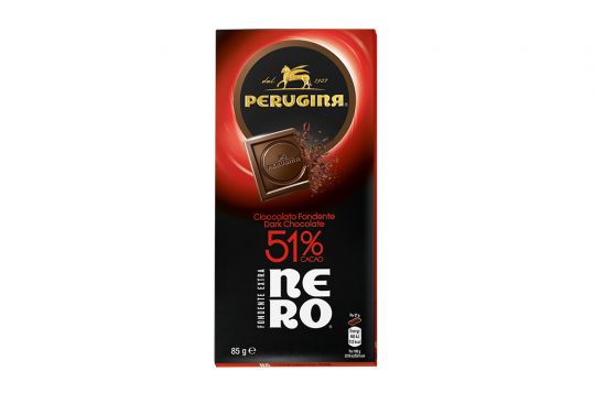 PERUGINA NERO® Cioccolato Fondente extra 51% 85g PERUGINA NERO® Cioccolato Fondente extra 51% 85g