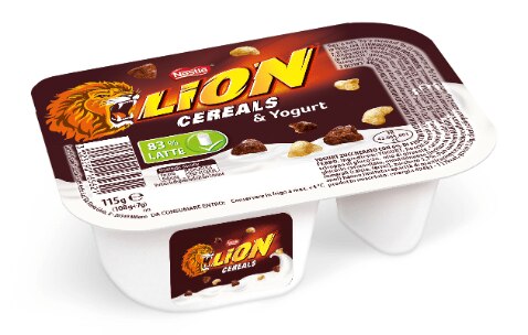Scoprite la combinazione unica tra un cremoso yogurt bianco e i deliziosi cereali Lion da mescolare secondo i vostri desideri! Nestlé Lion Splitpot 1x115 g