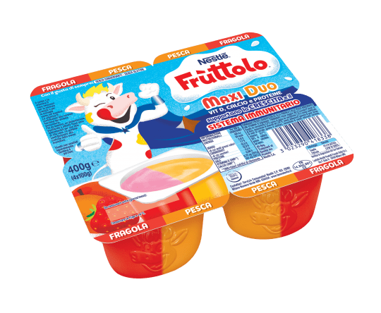 Frùttolo Maxi Duo Fragola-Pesca