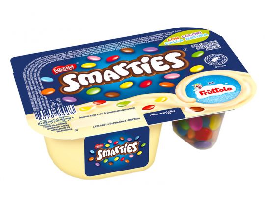 Frùttolo® Yogurt con Smarties gusto vaniglia Frùttolo® Yogurt con Smarties gusto vaniglia