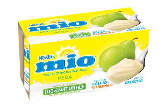 Confezione 2x125g Mio Yogurt Cremoso alla pera 100% naturale Confezione 2x125g Mio Yogurt Cremoso alla pera 100% naturale