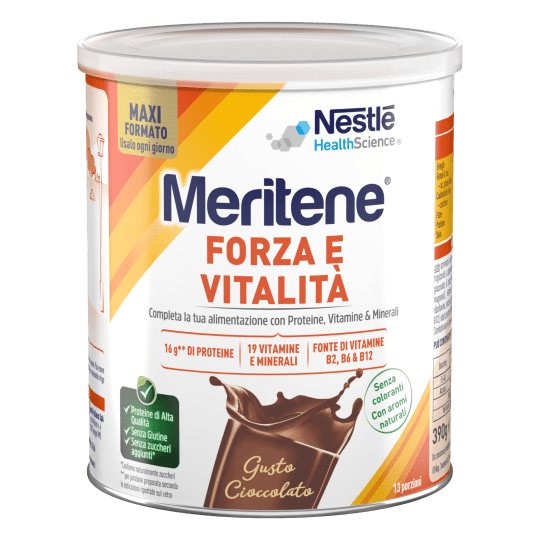 Scopri Meritene Forza e Vitalità Cioccolato Maxi Formato Meritene Forza e Vitalità Cioccolato Maxi Formato