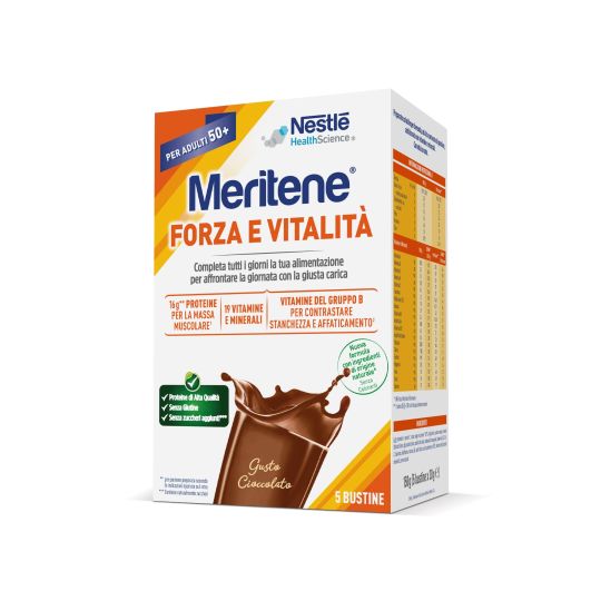 Scopri Meritene Forza e Vitalità Cioccolato in bustina Meritene Forza e Vitalità Cioccolato in bustina