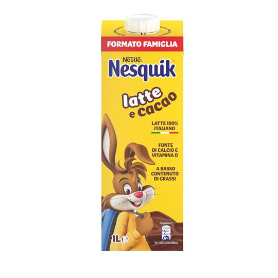 Nesquik Pronto da Bere Confezione di Nesquik® Pronto da bere nel formato da 1 litro