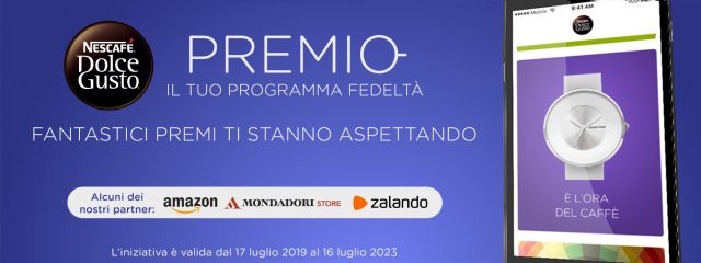 Programma fedeltà Nescafé Dolce Gusto Premio