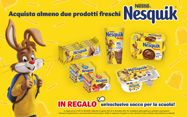 In regalo per te LA SACCA NESQUIK