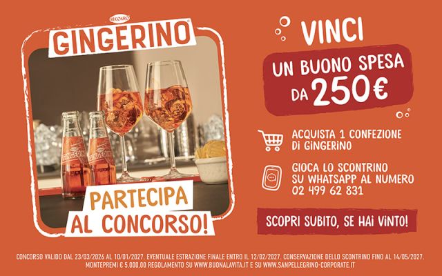 Vinci la spesa con Gingerino 2026!